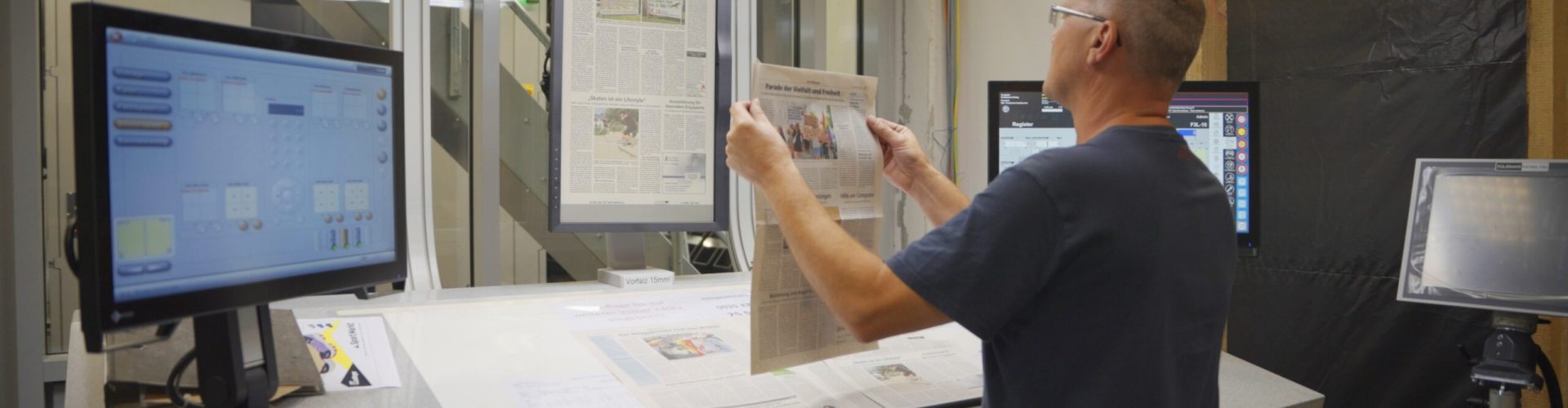 Prüfungen der gedruckten Zeitungen