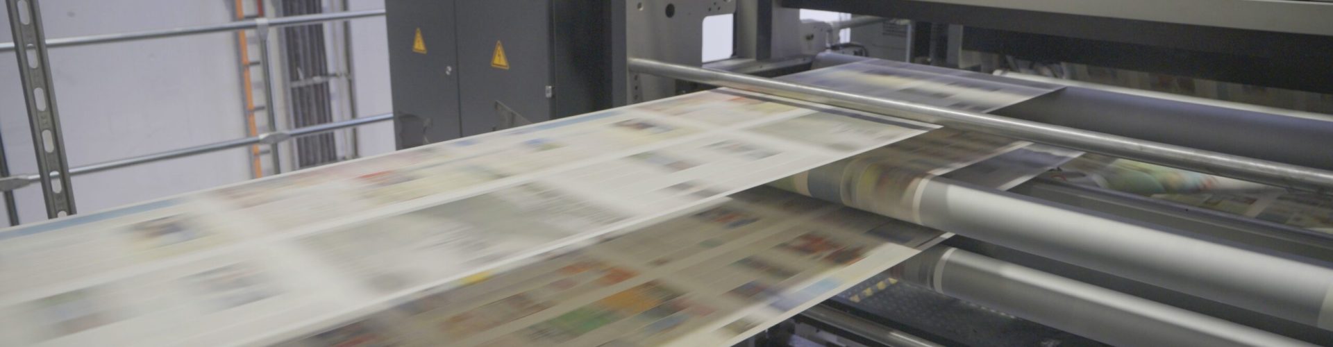 Zeitungen die gerade gedruckt werden